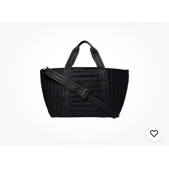 Think Royln Boardwalk Biggie Totes Deep Water Black Linen NWT